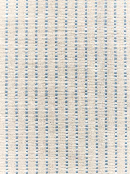 John Lewis Fleck Stripe Made to Measure Curtains or Roman Blind, Lake Blue, Lake Blue