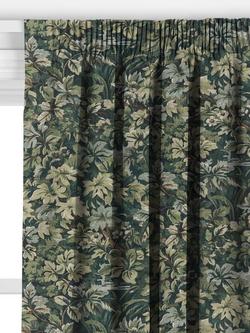 John Lewis Giardino Made to Measure Curtains or Roman Blind, Dark Khaki - view 2, Dark Khaki