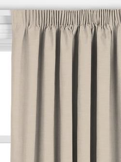 John Lewis Heavy Linen Blend Made to Measure Curtains or Roman Blind, Putty - view 2, Putty
