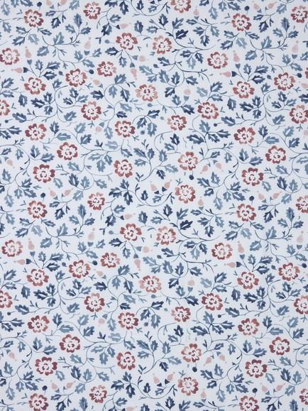 John Lewis Marlow Made to Measure Curtains or Roman Blind, Bluestone Multi, Bluestone Multi