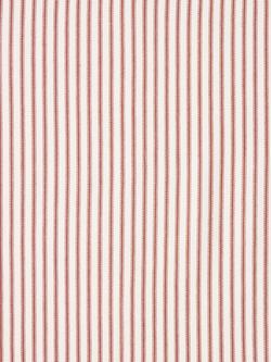 John Lewis Ticking Stripe Cotton Made to Measure Curtains or Roman Blind, Auburn, Auburn