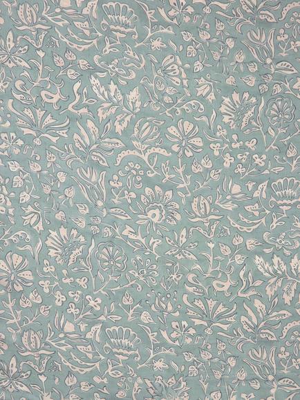 John Lewis Widermer Floral Made to Measure Curtains or Roman Blind, Sage, Sage