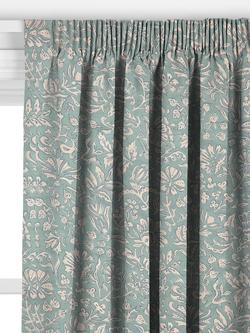 John Lewis Widermer Floral Made to Measure Curtains or Roman Blind, Sage - view 2, Sage