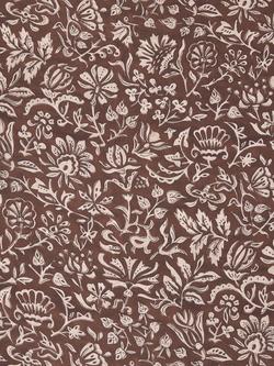 John Lewis Widermer Floral Made to Measure Curtains or Roman Blind, Nutmeg, Nutmeg