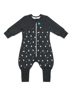 Love to Dream Organic Cotton & Merino Wool, Sleep Suit, 2.5 Tog, Charcoal, Charcoal