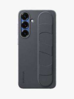 Samsung Galaxy S25+ Silicone Grip Case with Stand, Black, Black