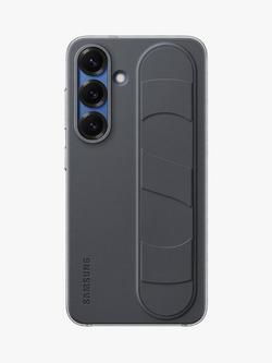 Samsung Galaxy S25 Silicone Grip Case with Stand, Black, Black