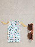 White Stuff Cat Eye Sunglasses, Light Pink/Brown Gradient