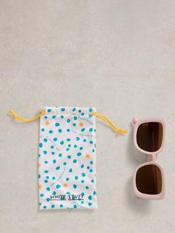 White Stuff Oversized Square Sunglasses, Dus Pink - view 2, Dus Pink