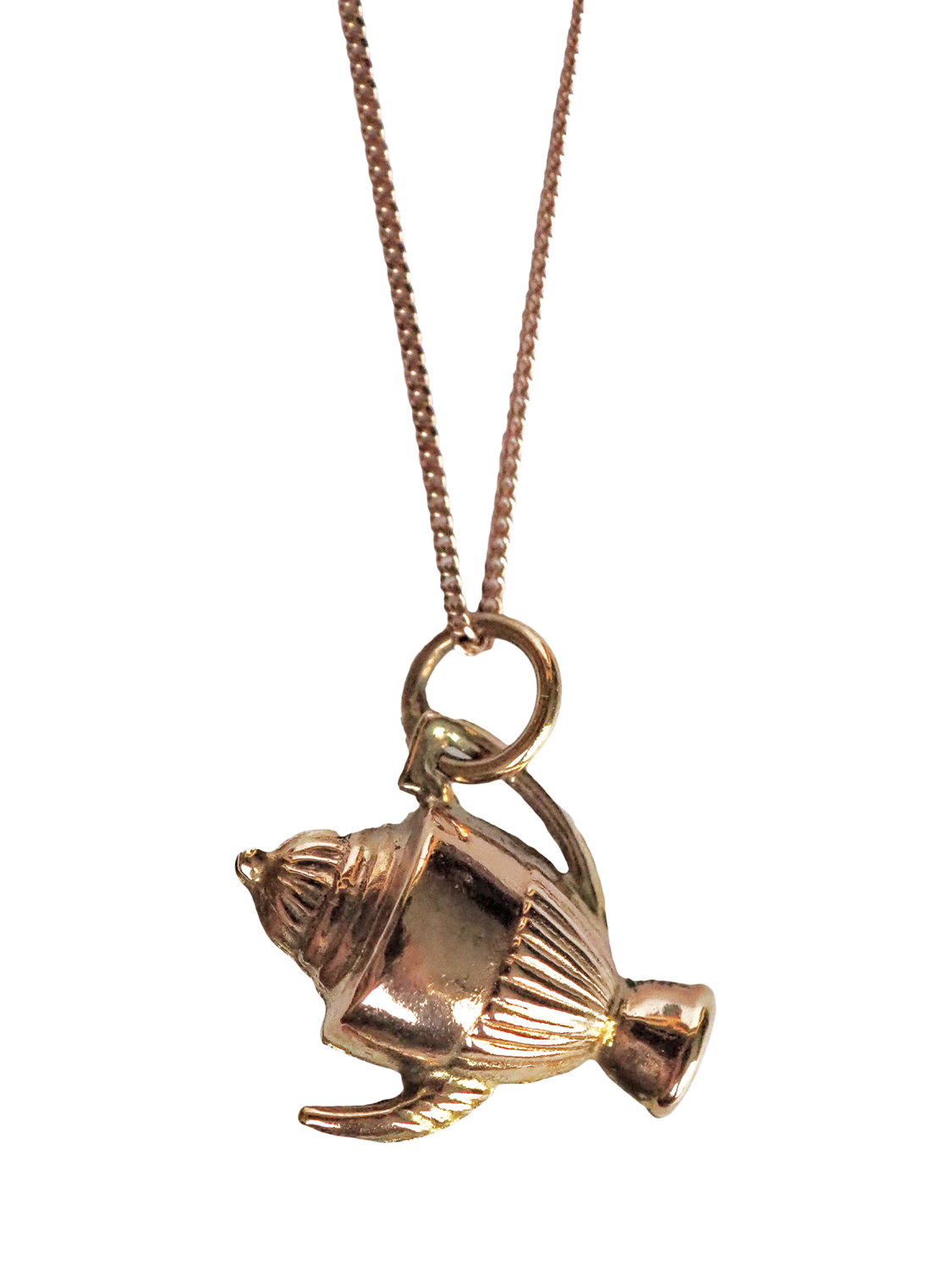 Product image 1 of 1, which shows L & T Heirlooms Pre-Loved 9ct Yellow Gold Coffee Pot Pendant Necklace, Dated Circa 1972