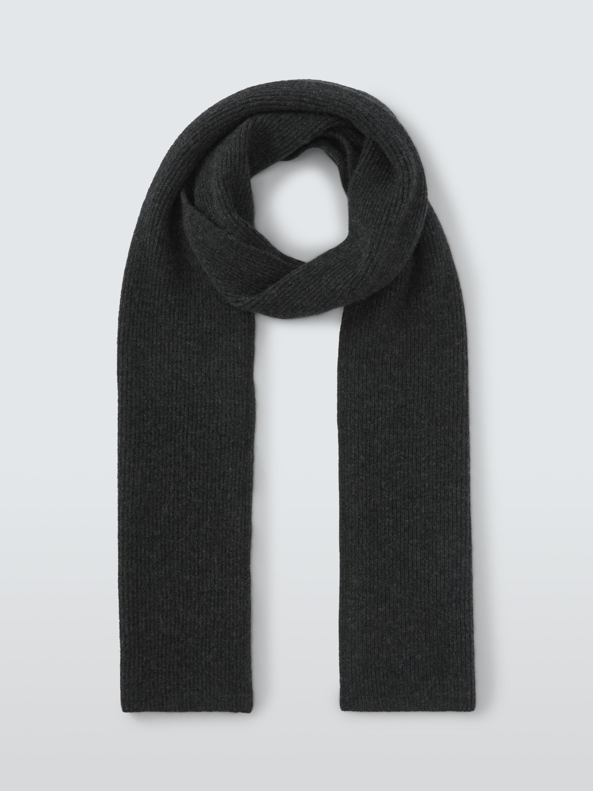 Product image 2 of 7, which shows John Lewis Cashmere Scarf, Charcoal