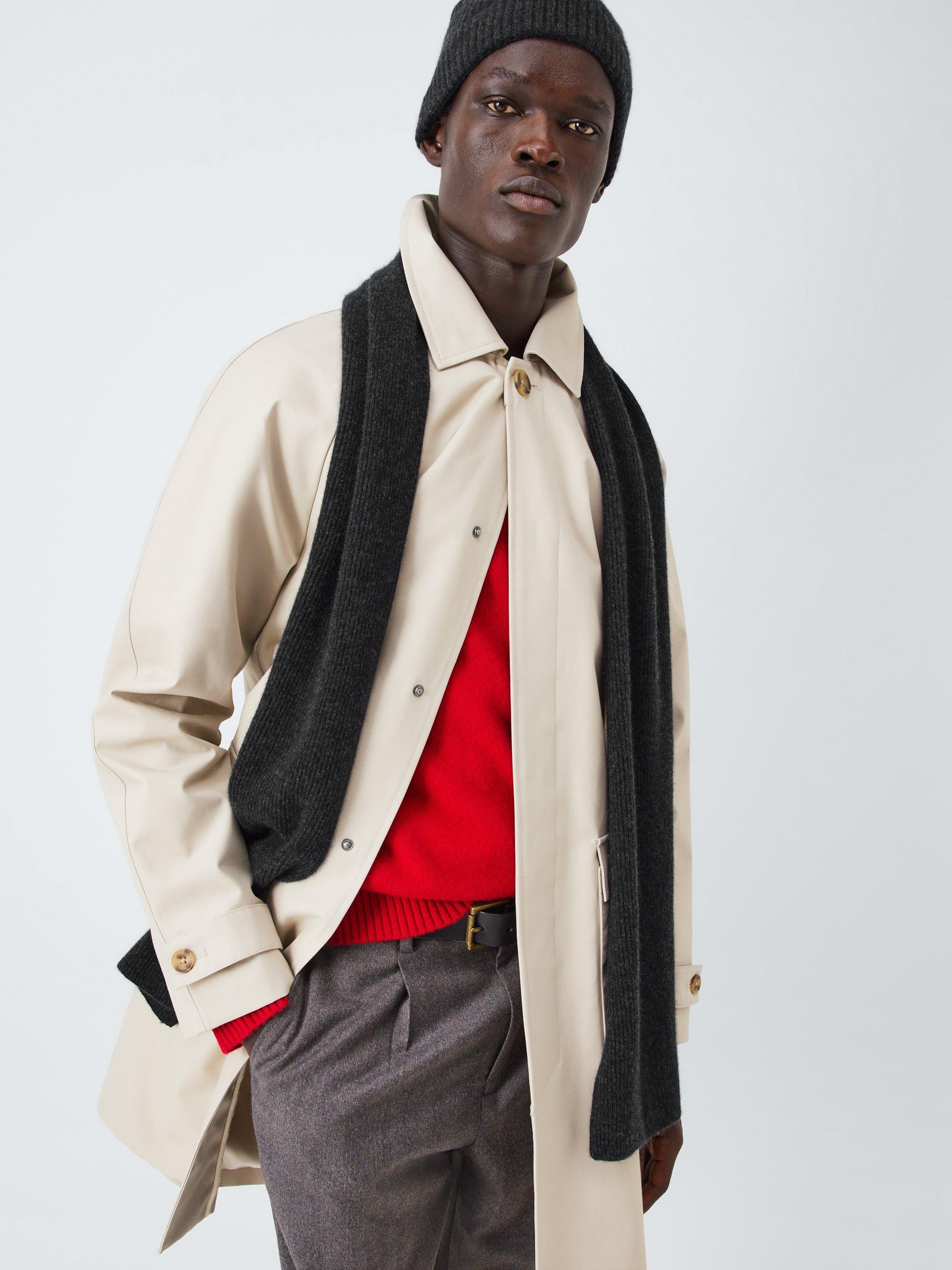 Product image 1 of 7, which shows John Lewis Cashmere Scarf, Charcoal