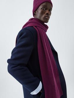 John Lewis Cashmere Scarf, Deep Berry