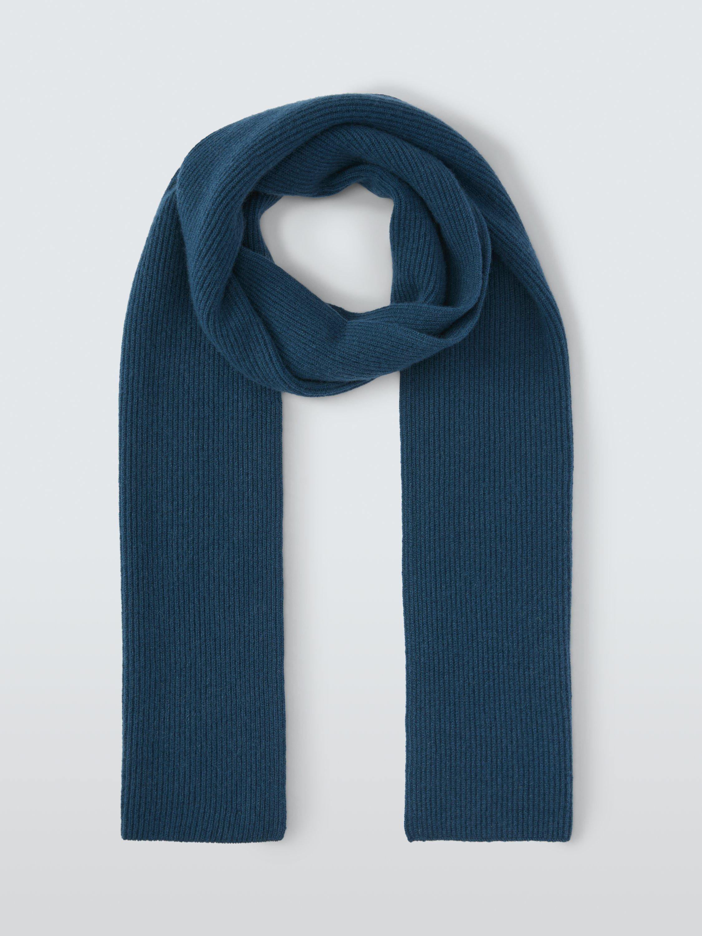 Product image 2 of 6, which shows John Lewis Cashmere Scarf, Indigo Blue