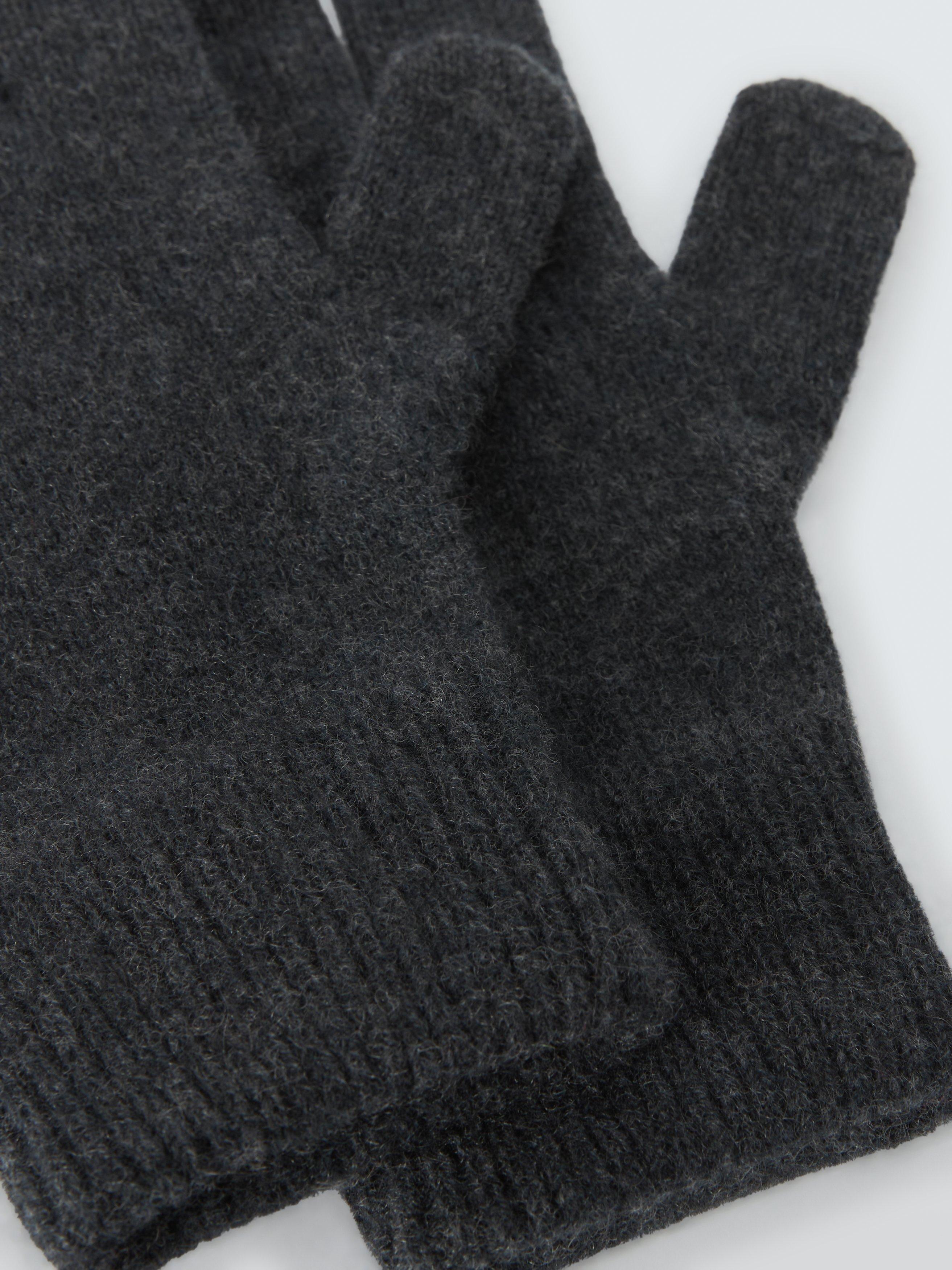 Product image 2 of 3, which shows John Lewis Cashmere Gloves, Charcoal