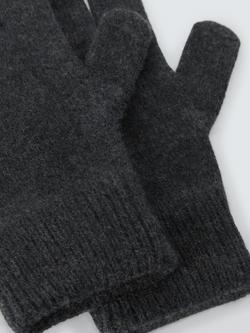 John Lewis Cashmere Gloves - view 2, Charcoal