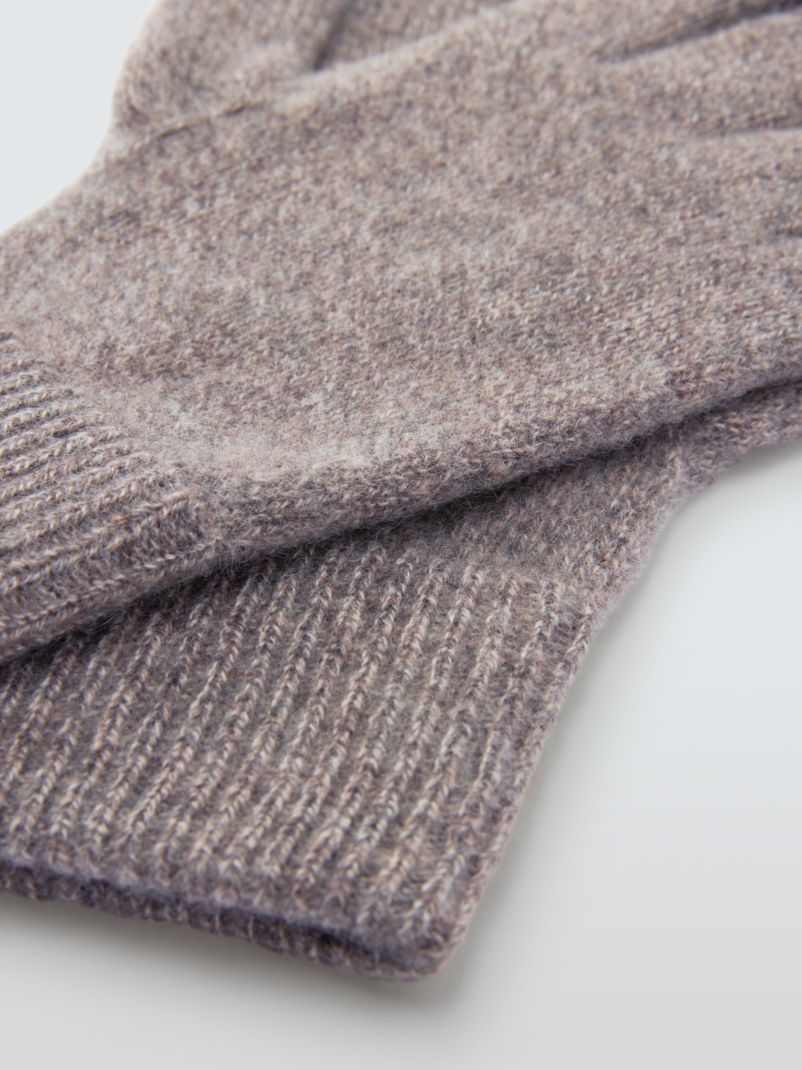 Product image 2 of 3, which shows John Lewis Cashmere Gloves, Oatmeal