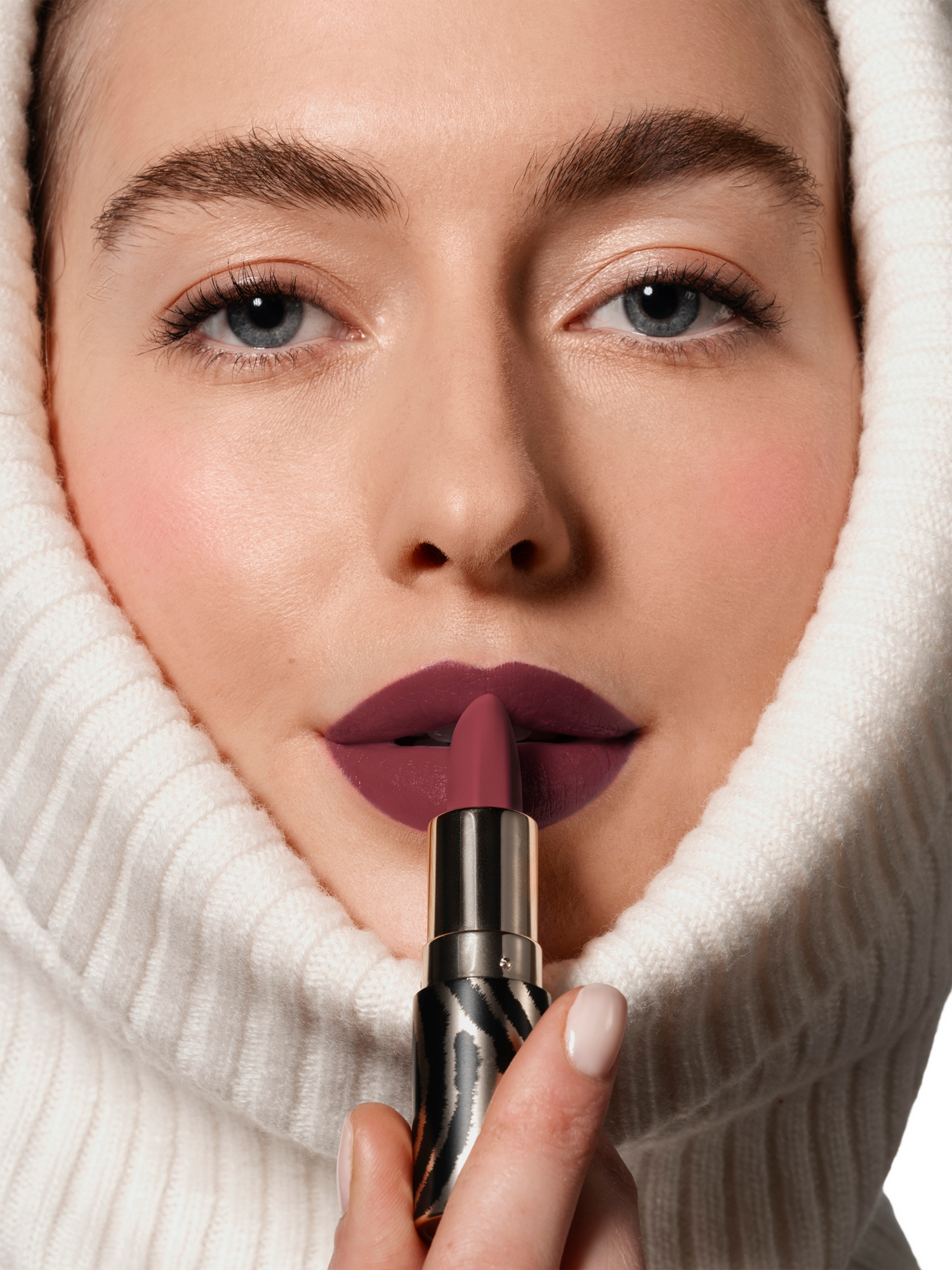 Product image 2 of 7, which shows Sisley-Paris Phyto-Rouge Velvet Lipstick, 12 Beige Crush