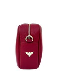 Apatchy London Leather Crossbody Camera Bag, Red