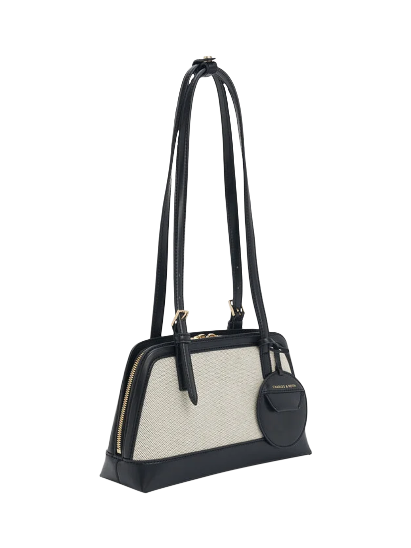Product image 2 of 4, which shows CHARLES & KEITH Enola Tote Bag, Black