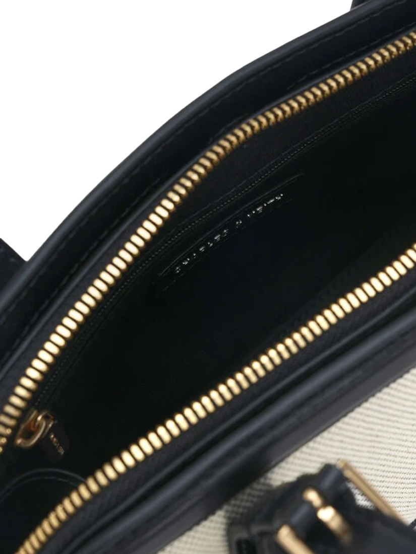 Product image 3 of 4, which shows CHARLES & KEITH Enola Tote Bag, Black