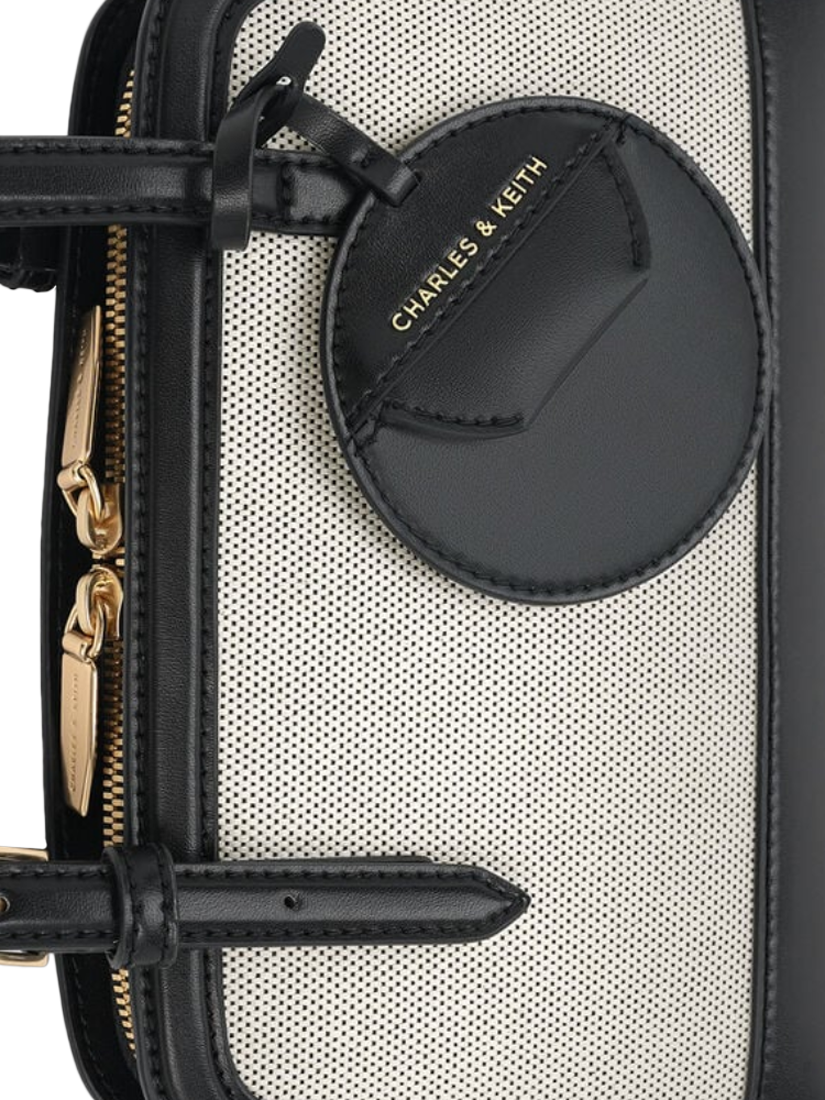 Product image 4 of 4, which shows CHARLES & KEITH Enola Tote Bag, Black