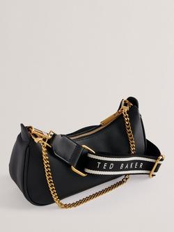 Ted Baker Essiy Webbing Leather Cross Body Bag, Black - view 2, Black
