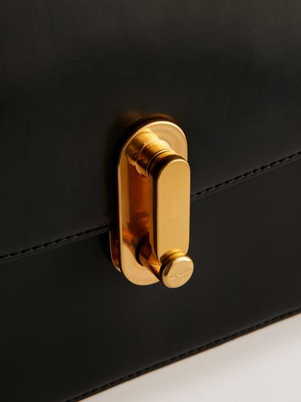 Ted Baker Kkaysa Polished Leather Small Cross Body Bag - view 2, Black
