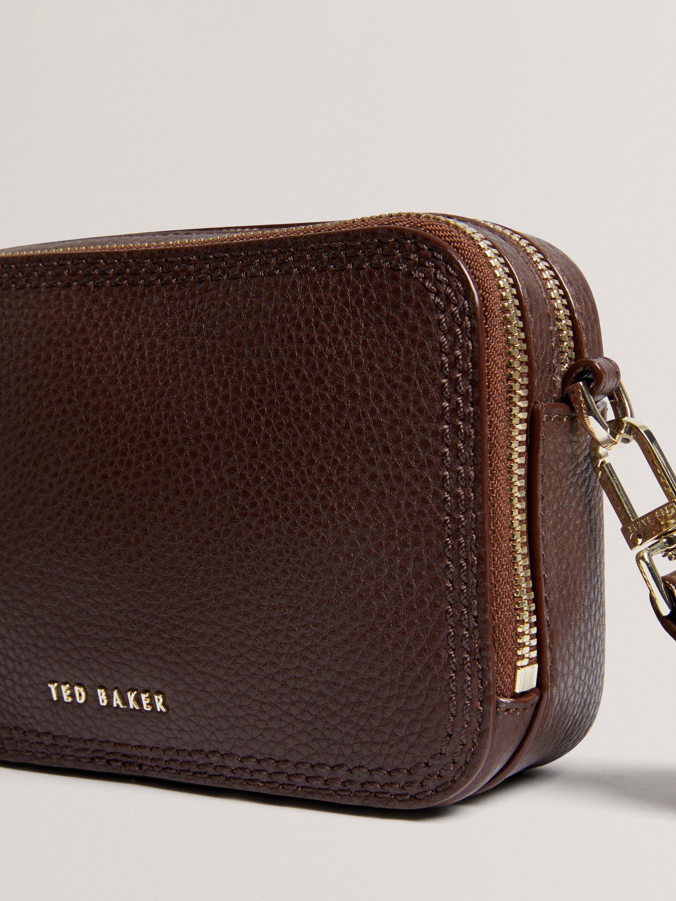 Product image 3 of 4, which shows Ted Baker Willsa Mini Webbing Leather Cross Body Bag, Brown