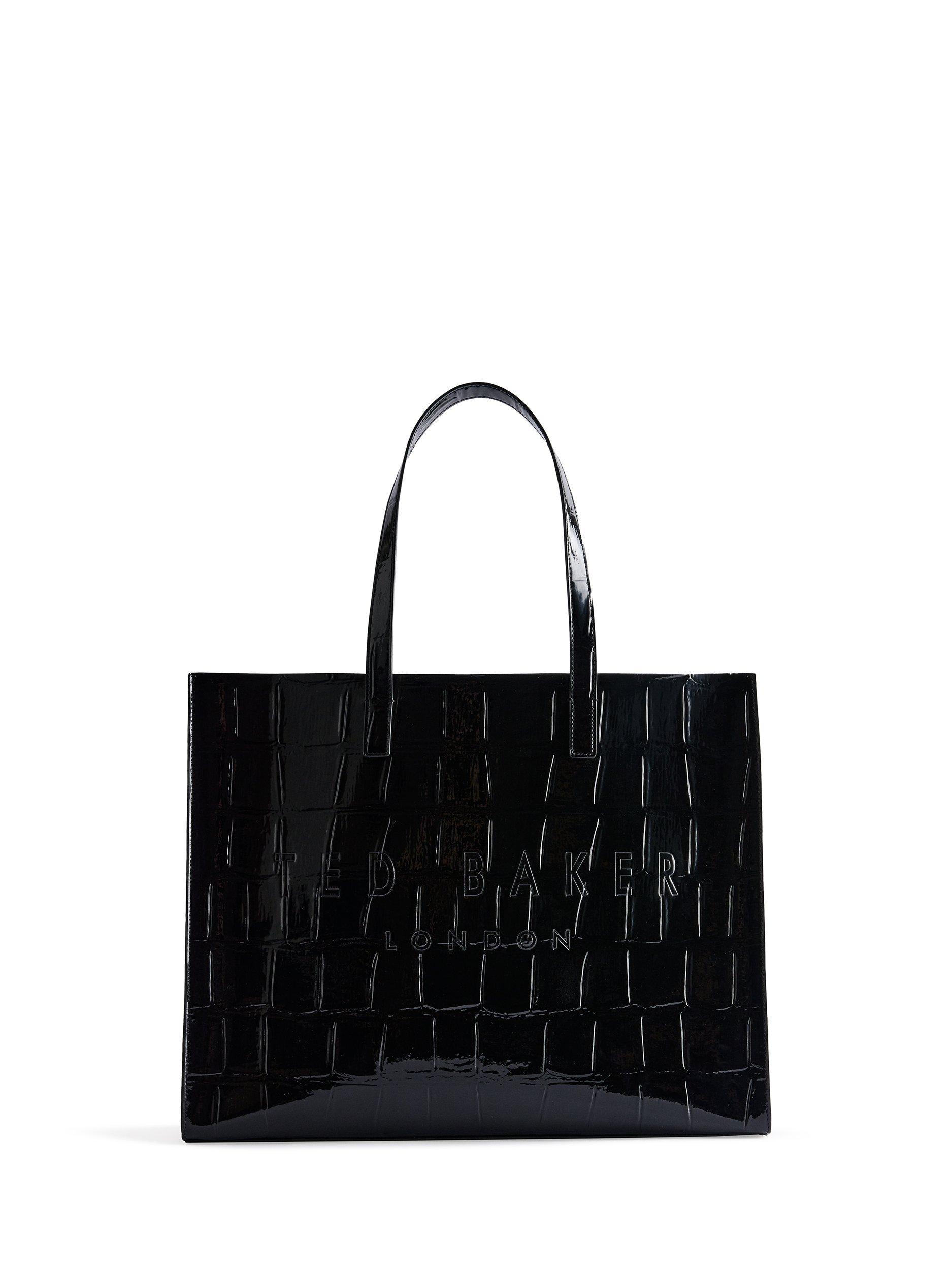 Ted Baker Allicon Croc Effect Extra Large Icon Bag, Black