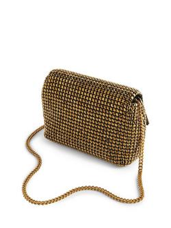 Ted Baker Gliters Crystal Embellished Clutch Bag - view 2, Gold