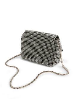 Ted Baker Gliters Crystal Embellished Clutch Bag - view 2, Silver