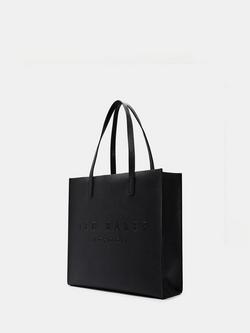 Ted Baker Soocon Crosshatch Large Icon Bag, Black - view 2, Black