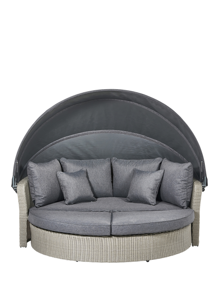 Pacific Bermuda Woven Garden Day Bed, Stone