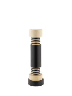 Alessi Twergi Beech Wood Salt/Pepper Mill, Black, 