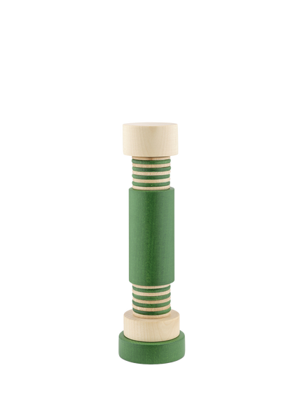 Alessi Twergi Beech Wood Salt/Pepper Mill, Green, 