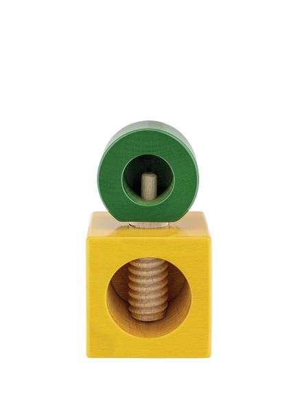 Alessi Twergi Beech Wood Nutcracker, Yellow/Green, 