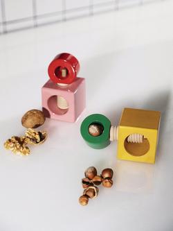 Alessi Twergi Beech Wood Nutcracker, Yellow/Green - view 2, 