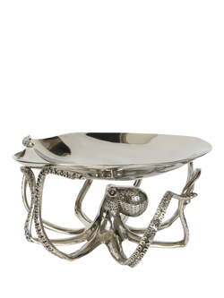 Culinary Concepts Nickel-Plated Octopus Stand and Aluminium Shell Platter, 