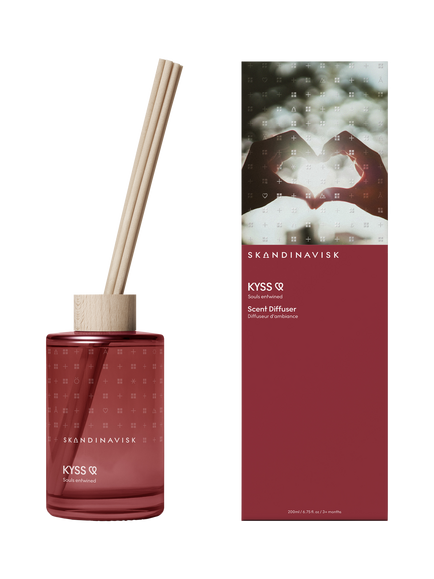 SKANDINAVISK Kyss Reed Diffuser, 200ml, Warm Love Red
