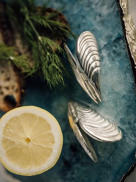 Culinary Concepts Silver-Plated Mussel Eaters, Set of 2 - view 2, 