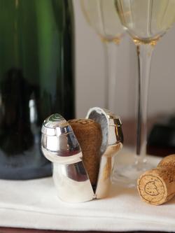 Culinary Concepts Silver-Plated Champagne Cork Keeper - view 2, 