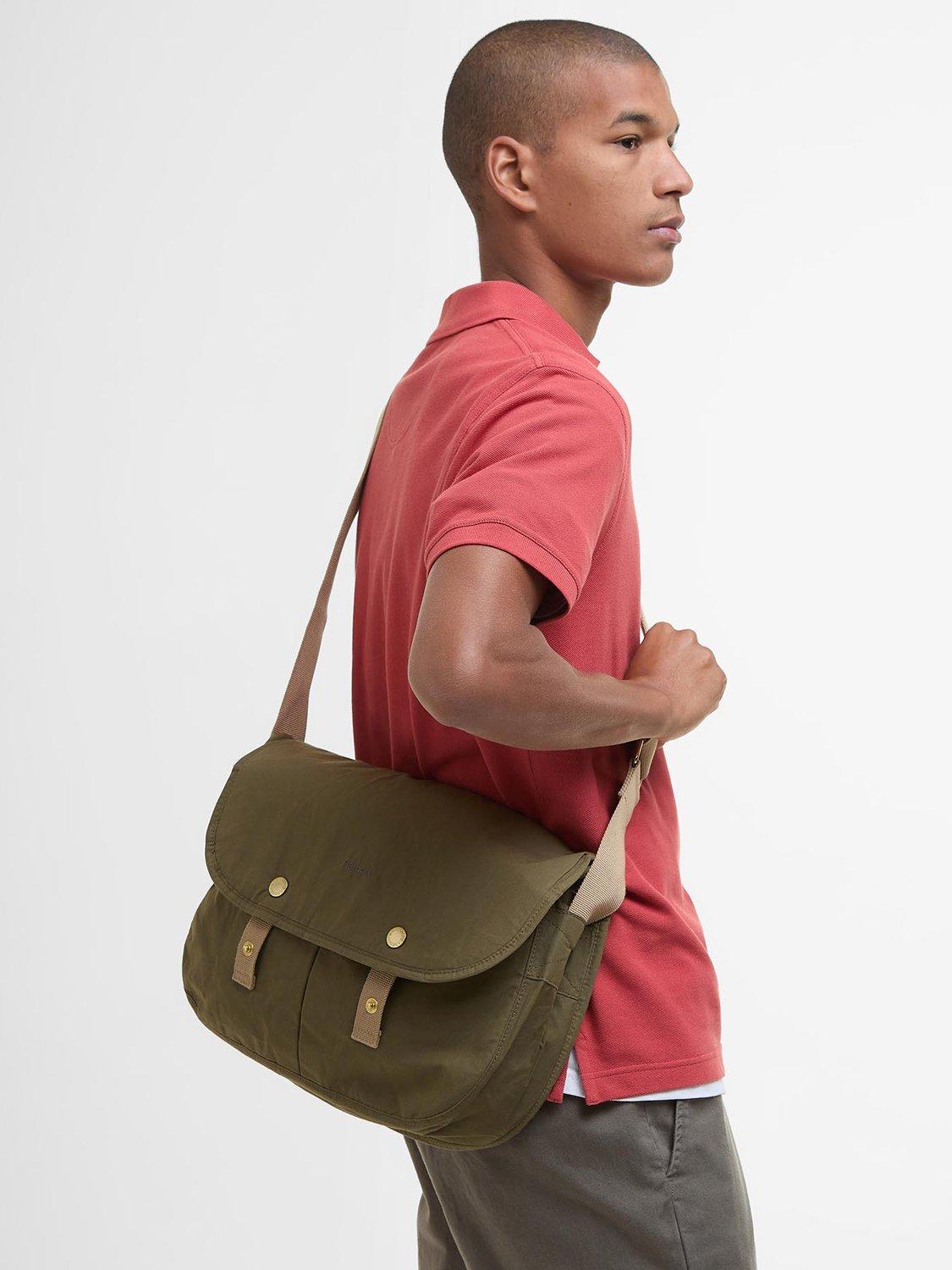 Product image 2 of 6, which shows Barbour Transport Riever Crossbody Bag, Dusky Green