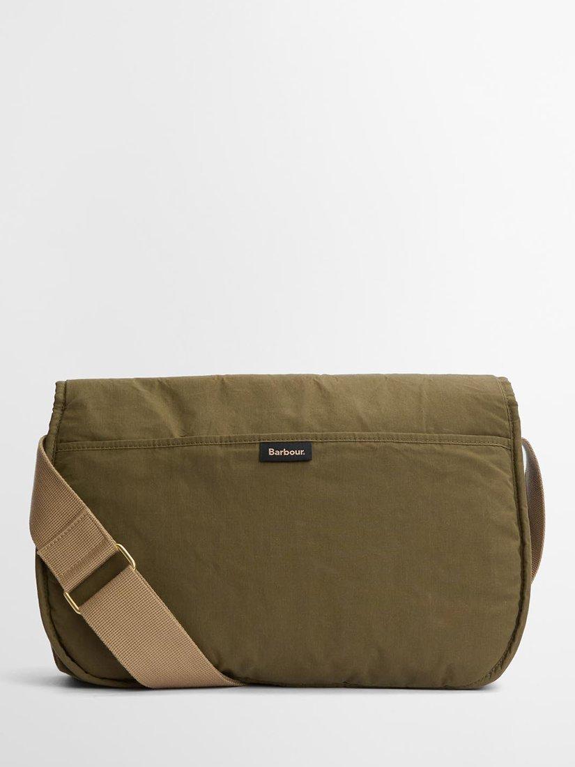 Product image 4 of 6, which shows Barbour Transport Riever Crossbody Bag, Dusky Green