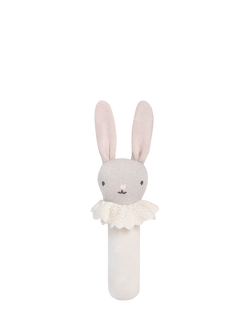 Avery Row Blushing Bunny Rattle Soft Toy, Multi