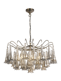 John Lewis Beatrix Chandelier Ceiling Light, Antique Bronze, Antique Brass