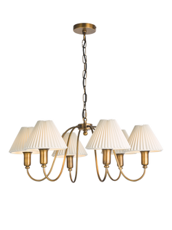 John Lewis Candelabra 6 Arm Ceiling Light, Antique Bronze, Antique Bronze