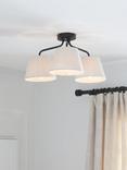 John Lewis Fulham 3 Arm Semi Flush Ceiling Light