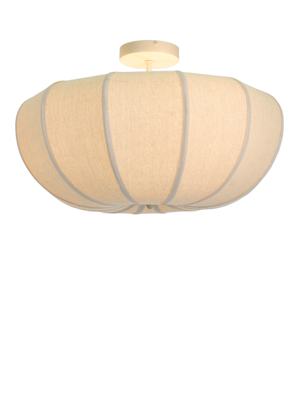 John Lewis Pumpkin Uplighter Semi Flush Ceiling Light, Oatmeal, Oatmeal