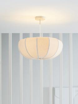 John Lewis Pumpkin Uplighter Semi Flush Ceiling Light, Oatmeal - view 2, Oatmeal